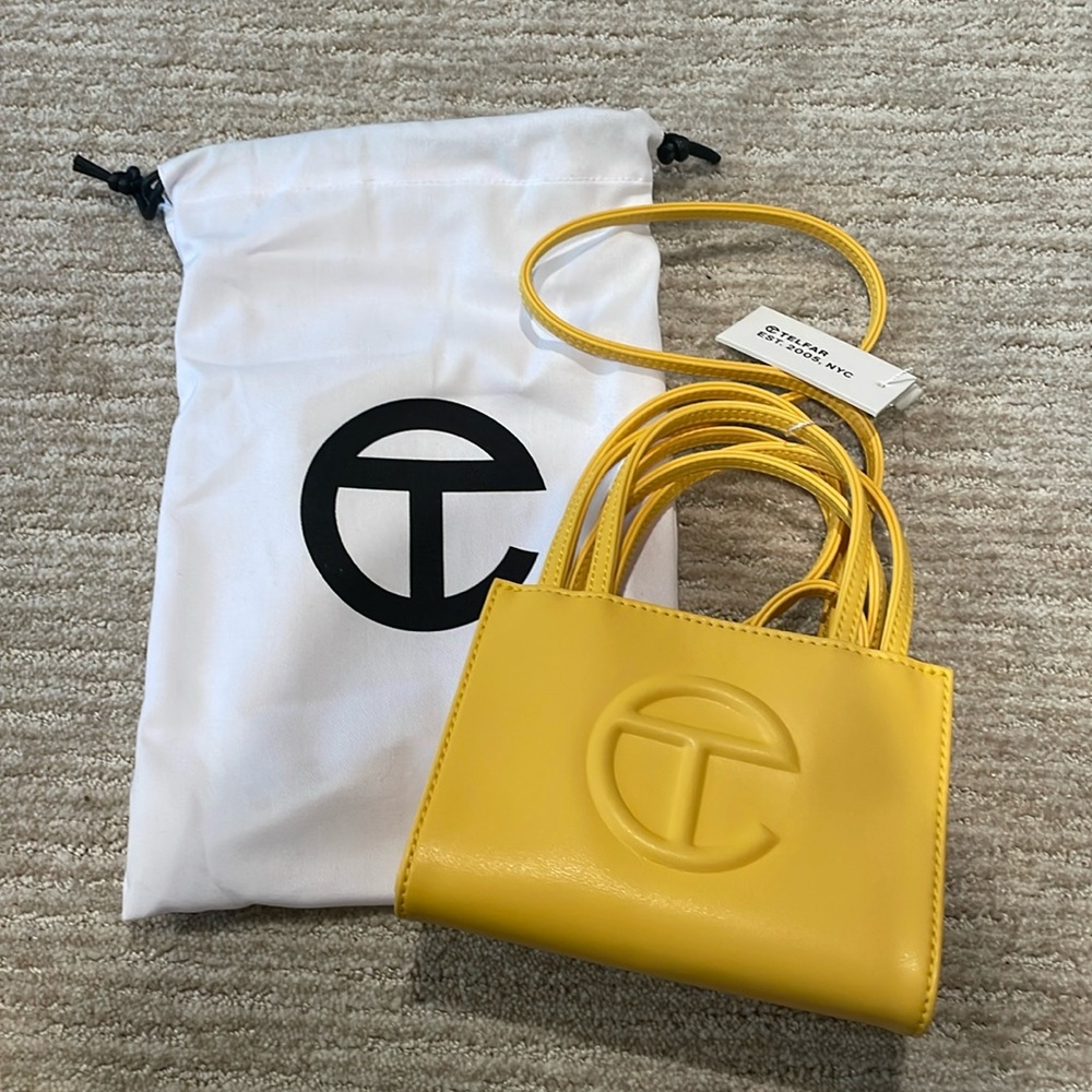 Brand New Original Telfar Small Shopping Bag - Yellow